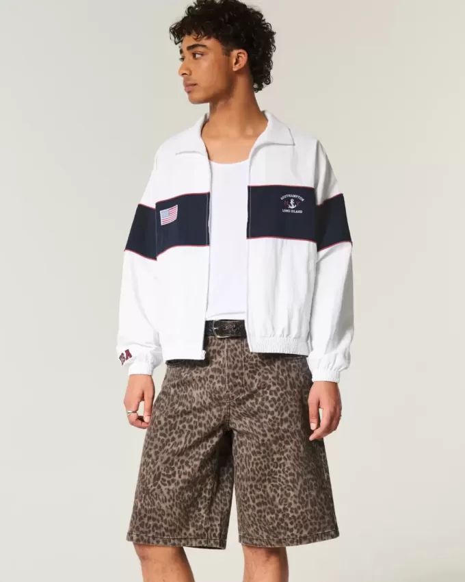 Southampton NY Graphic Zip-Up Jacket