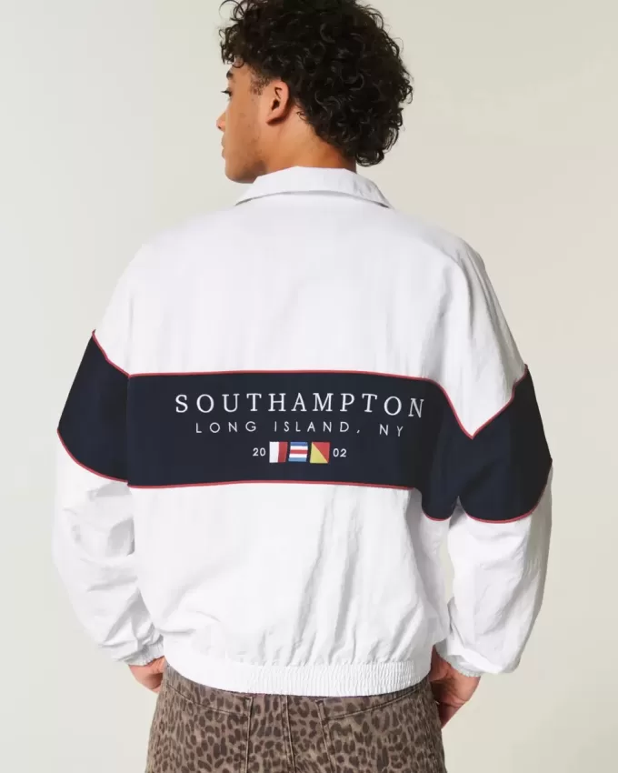 Southampton NY Graphic Zip-Up Jacket