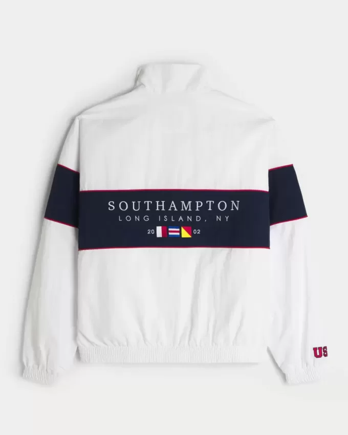 Southampton NY Graphic Zip-Up Jacket
