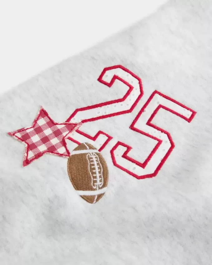 Sporty Graphic Wide-Leg Sweatpants