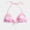 Spring Break Halter Triangle Bikini Top