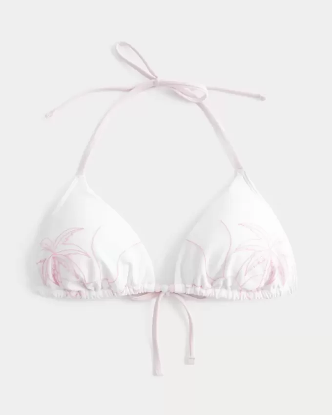 Spring Break Halter Triangle Bikini Top