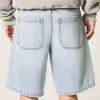 Star Graphic Baggy Denim Shorts