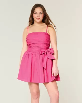 Strapless Bow Mini Dress