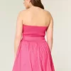 Strapless Bow Mini Dress