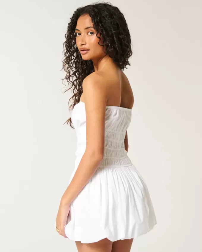 Strapless Bubble Mini Dress