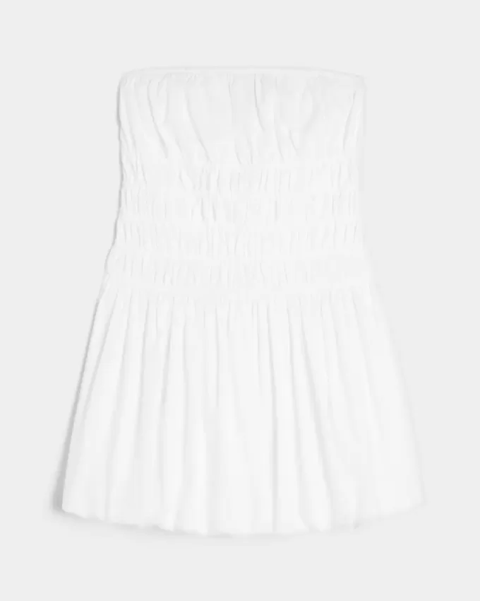 Strapless Bubble Mini Dress