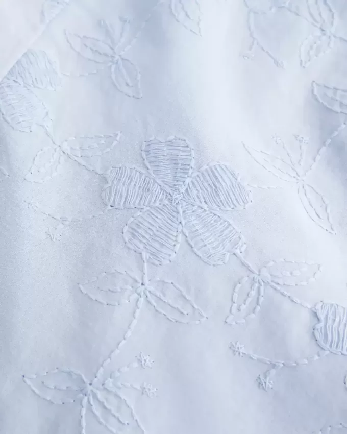 Strapless Embroidered Maxi Dress