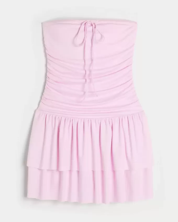 Strapless Knit Skort Dress