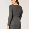 Sweater-Knit Skater Mini Dress