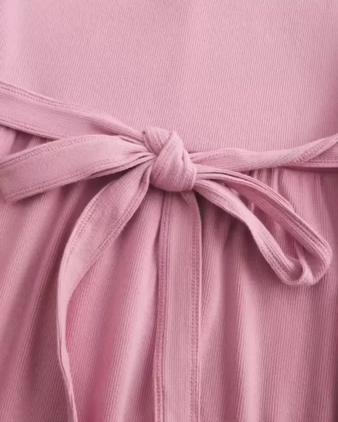 Tie-Back Henley Babydoll Top