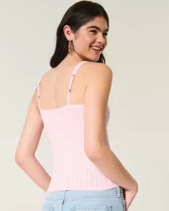 Tie-Front Sweater Tank