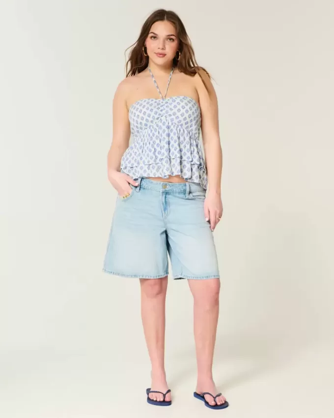 Tiered Halter Babydoll Top