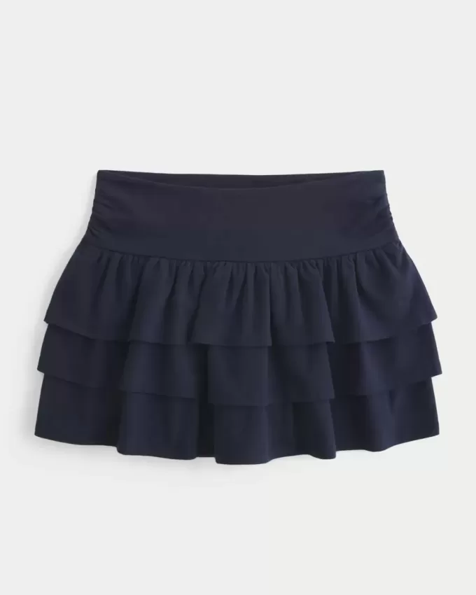 Tiered Ruffle Mini Skort