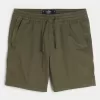 Twill Pull-On Shorts 7″