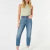 Ultra High-Rise Dark Wash Mom Jeans