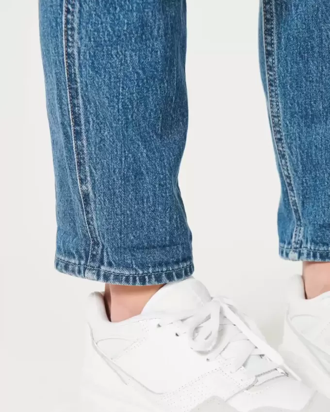 Ultra High-Rise Dark Wash Mom Jeans