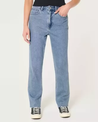 Ultra High-Rise Medium Wash 90s Straight Jeans