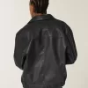 Vegan Leather Zip-Up Jacket