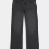 Washed Black Relaxed Bootcut Jeans