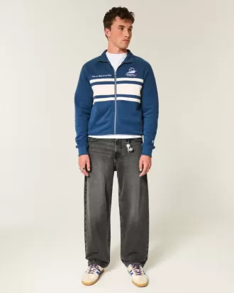 Washed Black Skater Baggy Jeans