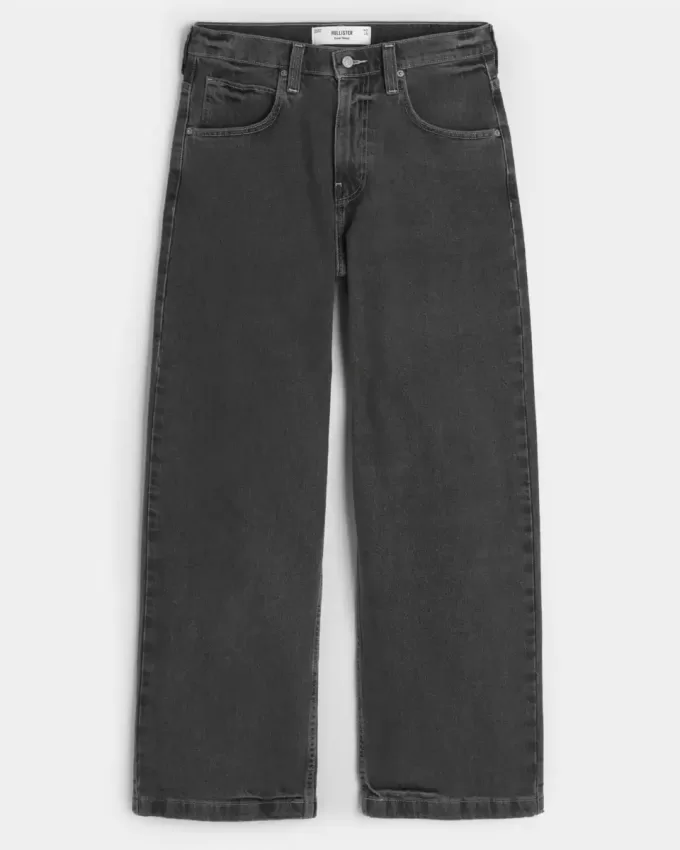Washed Black Super Baggy Jeans