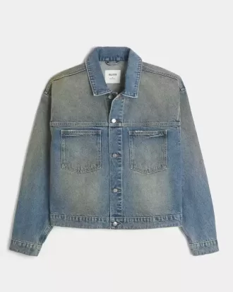Washed Denim Trucker Jacket