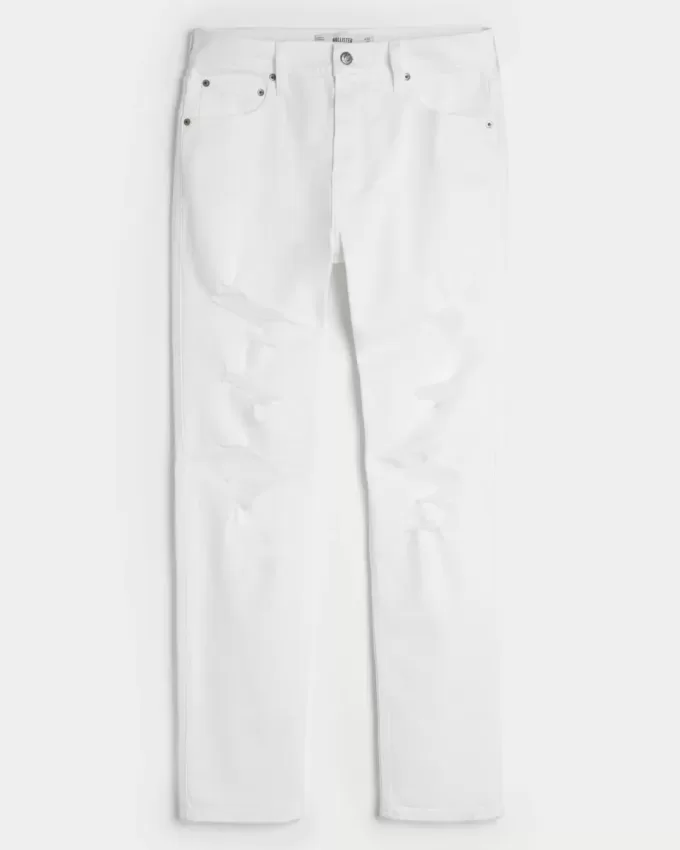 White Athletic Skinny Jeans