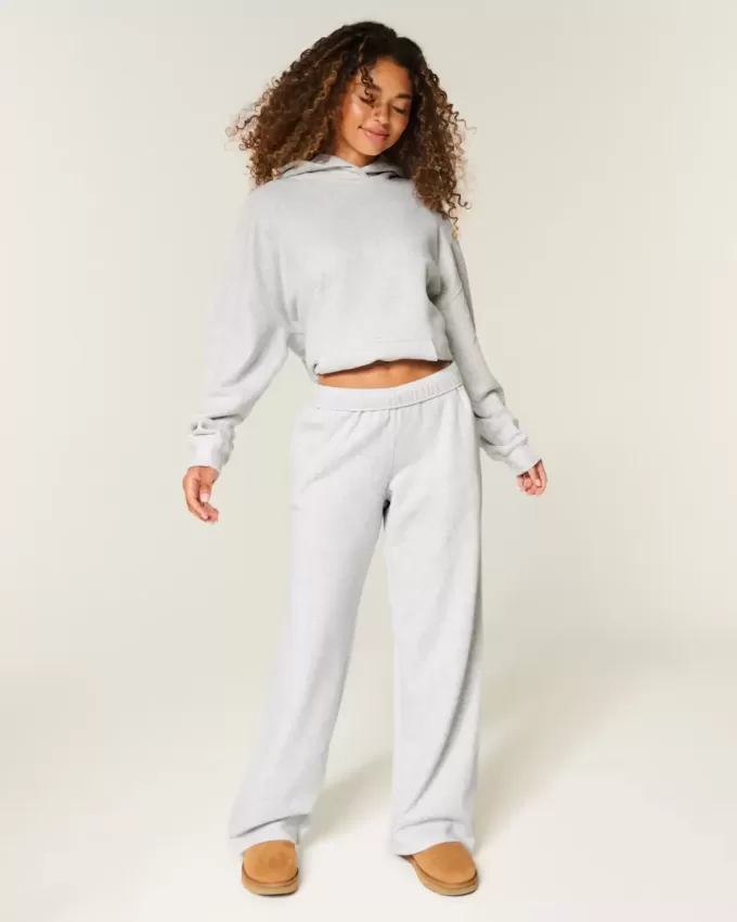 Wide-Leg Sweatpants
