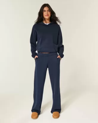 Wide-Leg Sweatpants