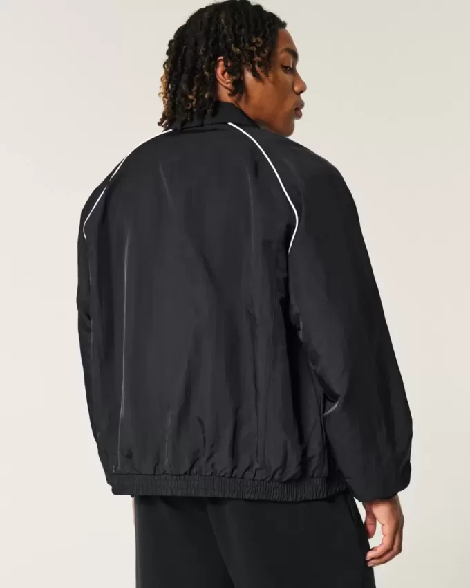Zip-Up Windbreaker Jacket