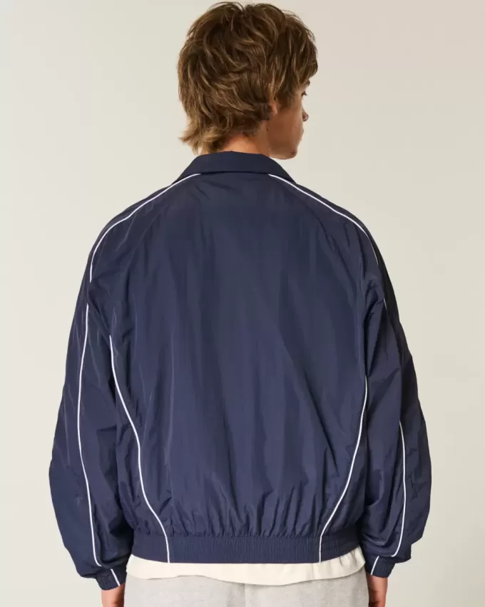 Zip-Up Windbreaker Jacket